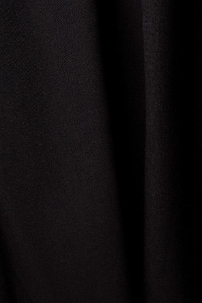 Sukienka midi z haftem, LENZING™ ECOVERO™, BLACK, detail image number 4