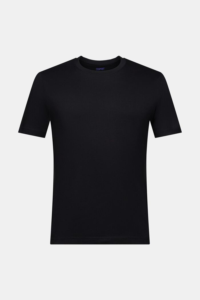 Dżersejowy T-shirt z bawełny organicznej, BLACK, detail image number 5