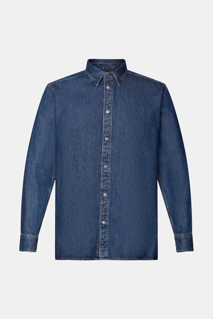 Dżinsowa koszula, 100% bawełny, BLUE MEDIUM WASHED, detail image number 5