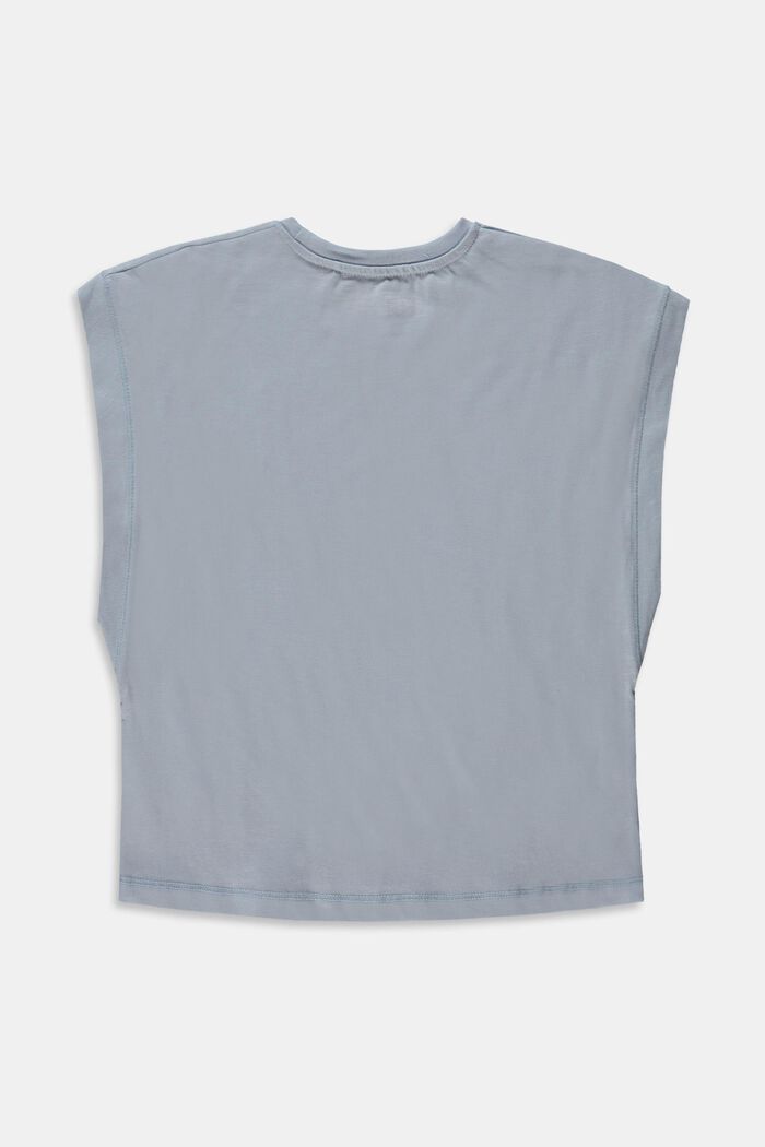 Pudełkowy T-shirt, 100% bawełny, PASTEL BLUE, detail image number 1