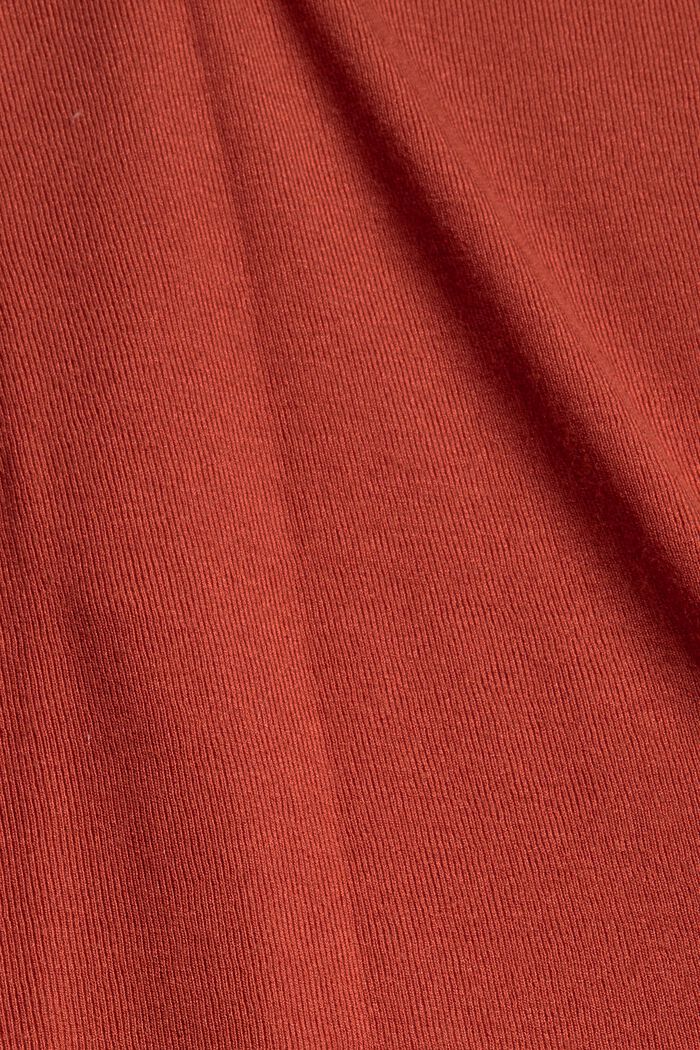 Jerseyowa sukienka maxi z LENZING™ ECOVERO™, TERRACOTTA, detail image number 4