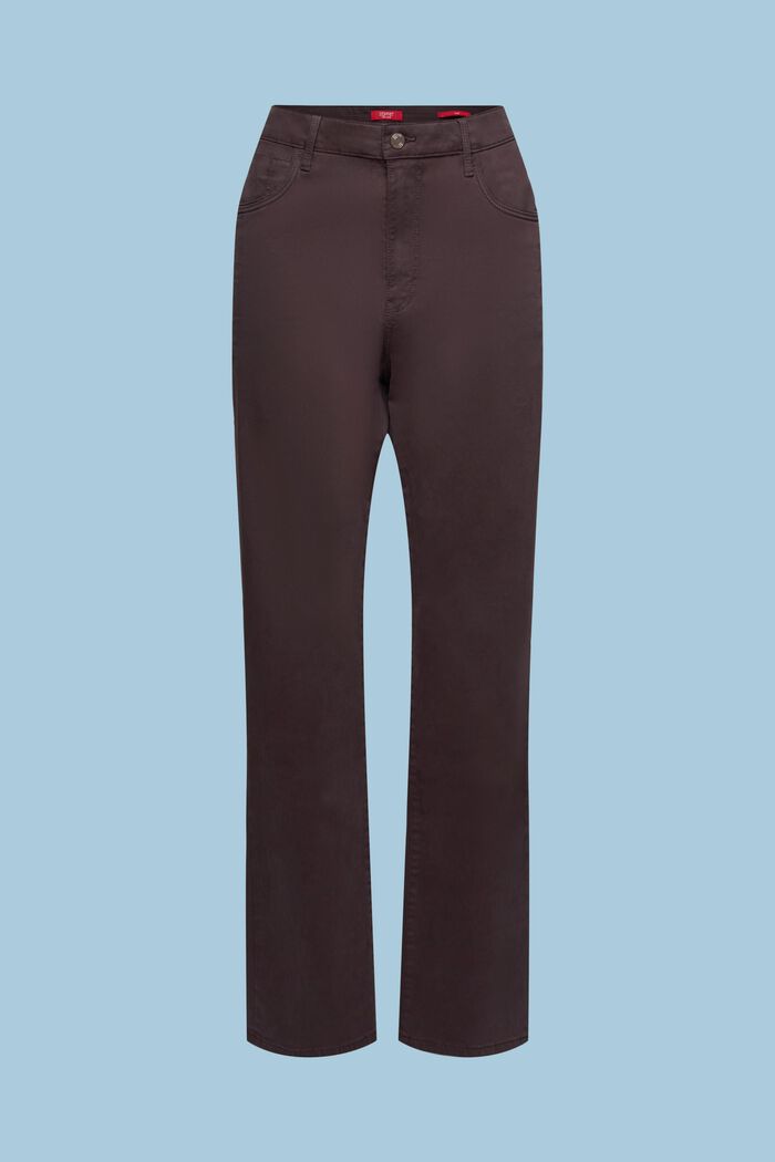 Spodnie z diagonalu, fason slim fit, DARK GREY, detail image number 7