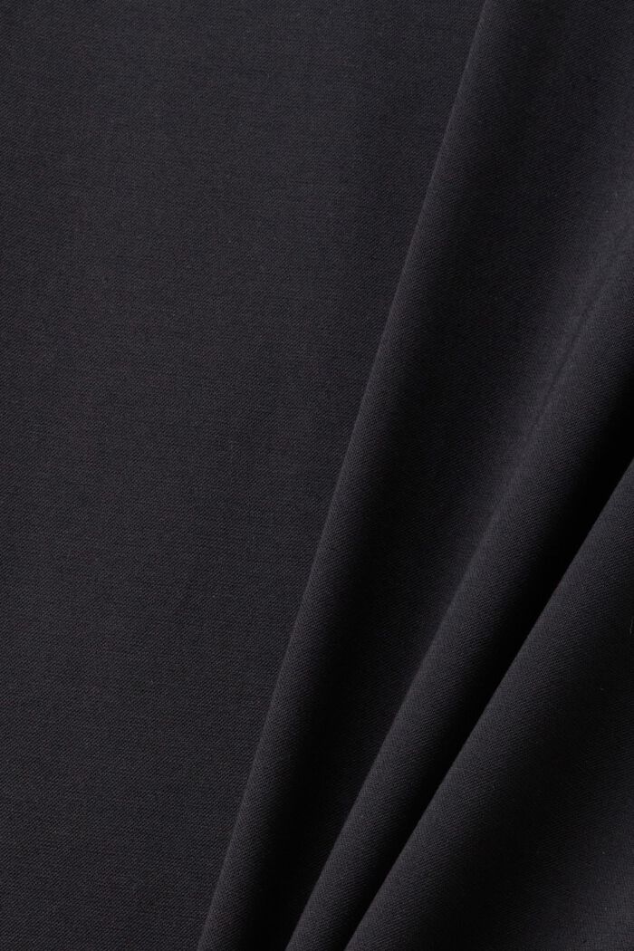 Spodnie od garnituru z dżersejowej piki, BLACK, detail image number 6