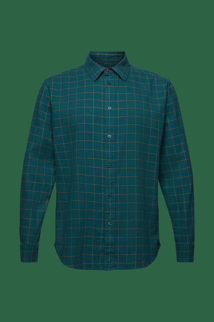 Koszula flanelowa w kratkę, fason regular fit, EMERALD GREEN, detail image number 6