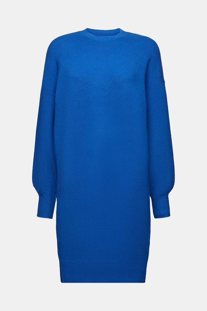 Dzianinowa sukienka mini, BRIGHT BLUE, detail image number 8