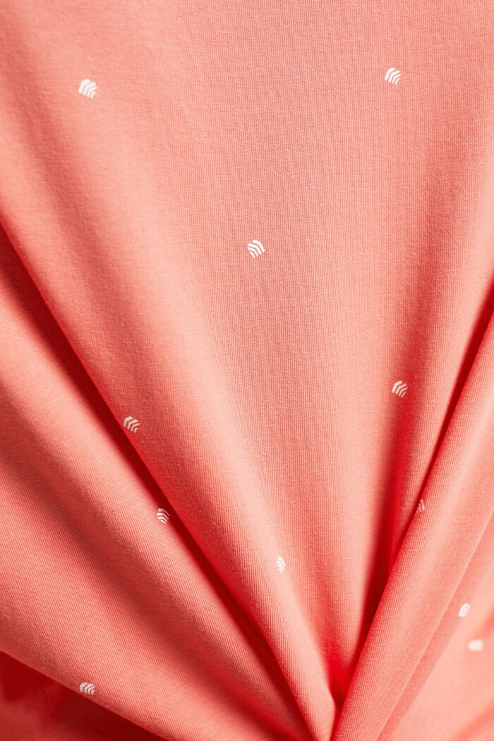Bawełniana piżama ze wzorem na całej powierzchni, CORAL, detail image number 5