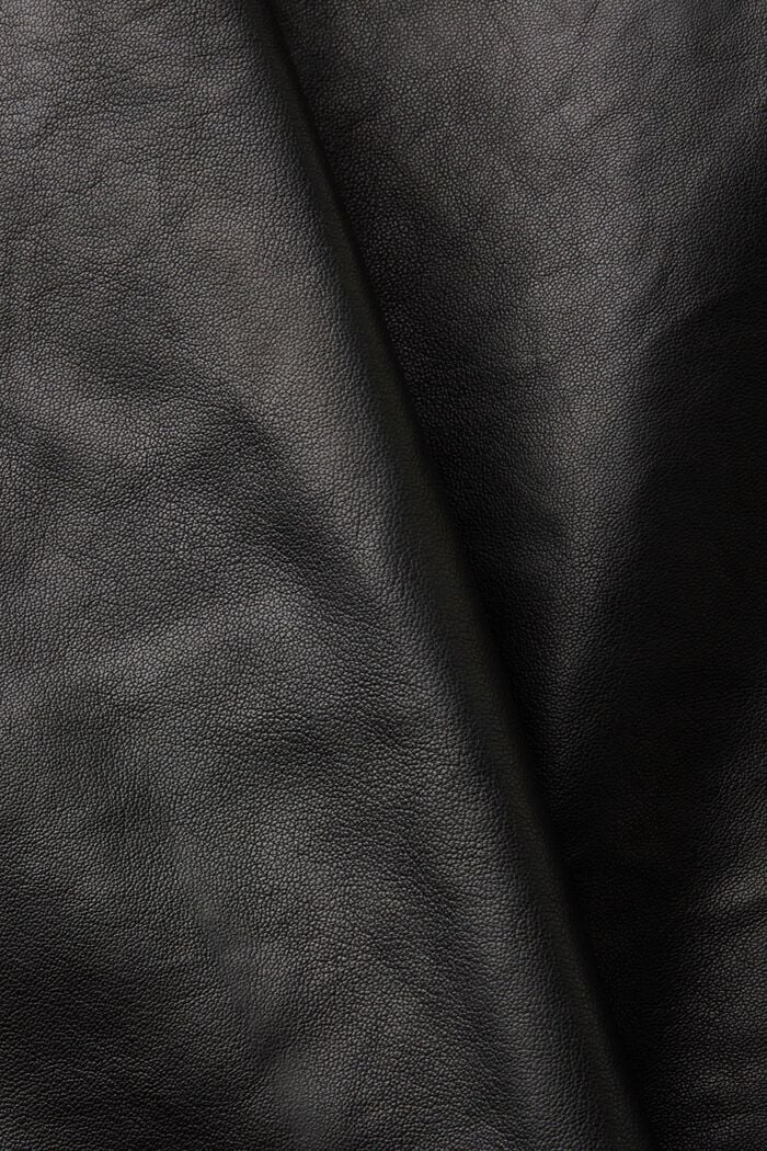 Skórzana kurtka koszulowa, BLACK, detail image number 7