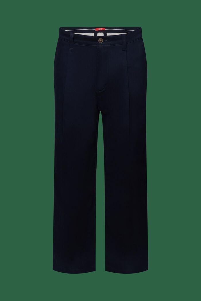 Spodnie chino z szerokimi nogawkami, NAVY, detail image number 7
