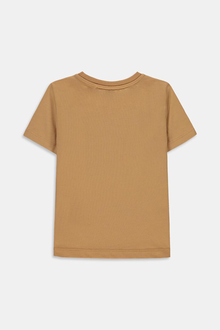 T-shirt z nadrukiem, 100% bawełny, CARAMEL, detail image number 1