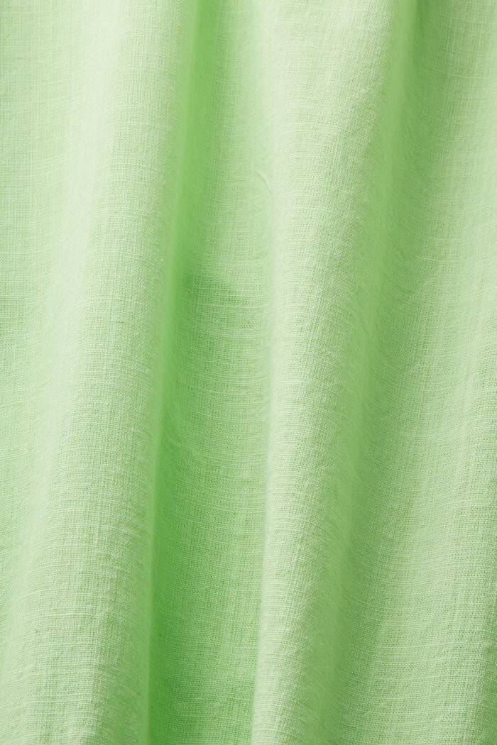 Bluzka z krótkim rękawem ze zrównoważonej bawełny, CITRUS GREEN, detail image number 5