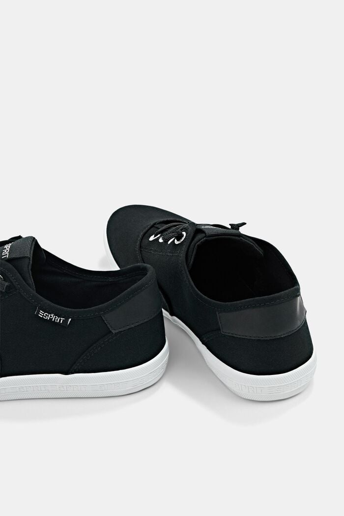 Sneakersy z elastycznymi, wiązanymi tasiemkami, BLACK, detail image number 5