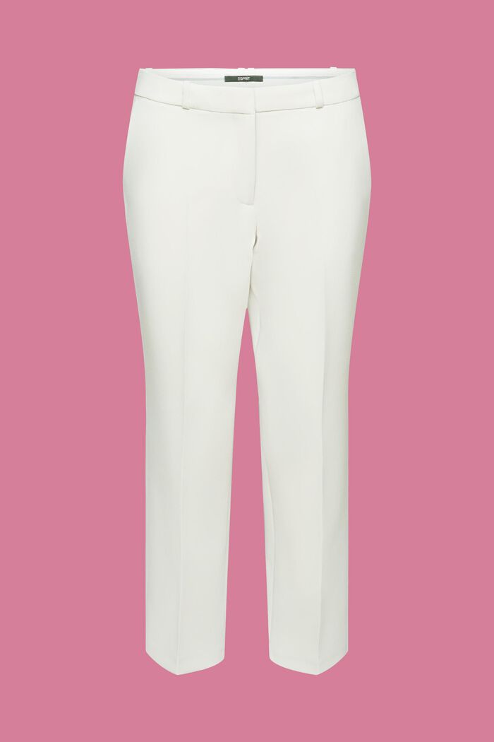 Skrócone spodnie w biznesowym stylu, PASTEL GREY, detail image number 7