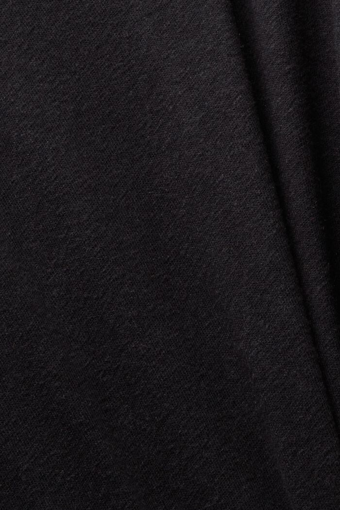 Koszulka z łódkowym dekoltem bez rękawów, BLACK, detail image number 5