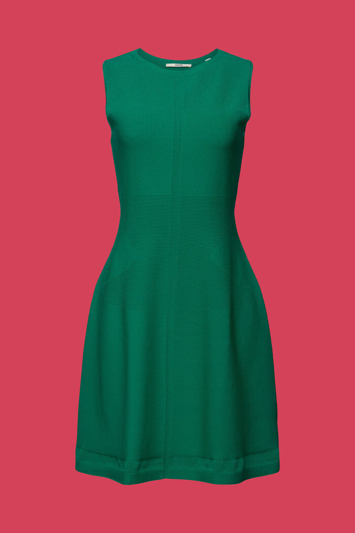 Dzianinowa sukienka mini, GREEN, detail image number 6