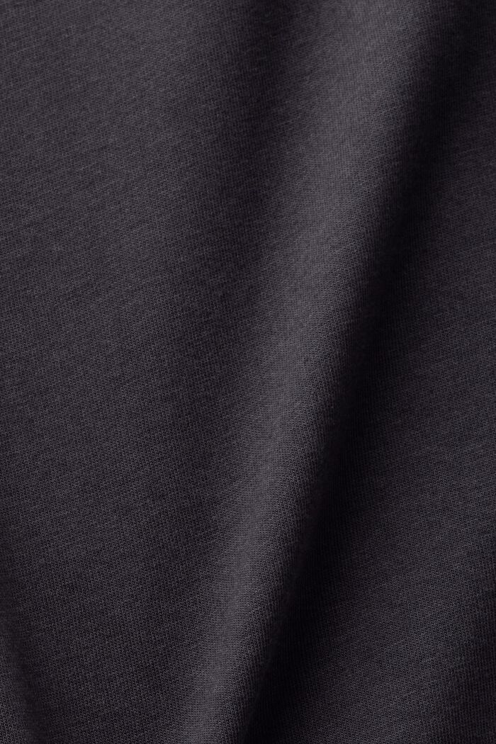 T-shirt z cekinową aplikacją, TENCEL™, BLACK, detail image number 5