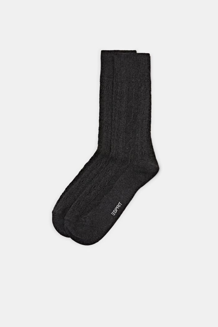 Socks, ANTHRACITE MELANGE, detail image number 0