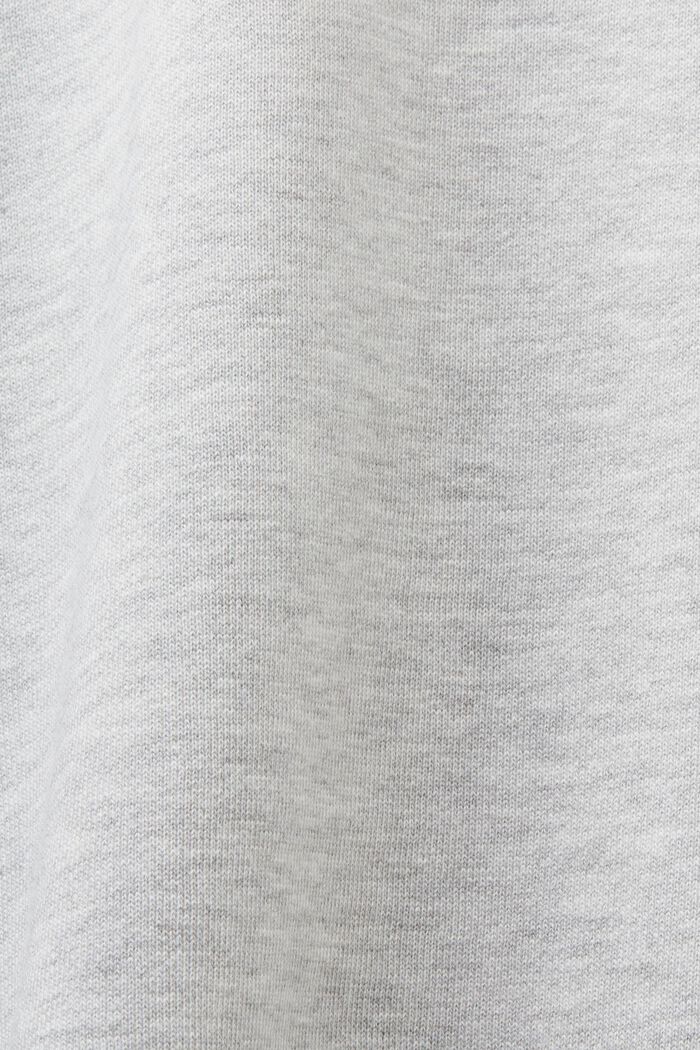 Bluza oversize z nadrukiem i paciorkami, LIGHT GREY, detail image number 5