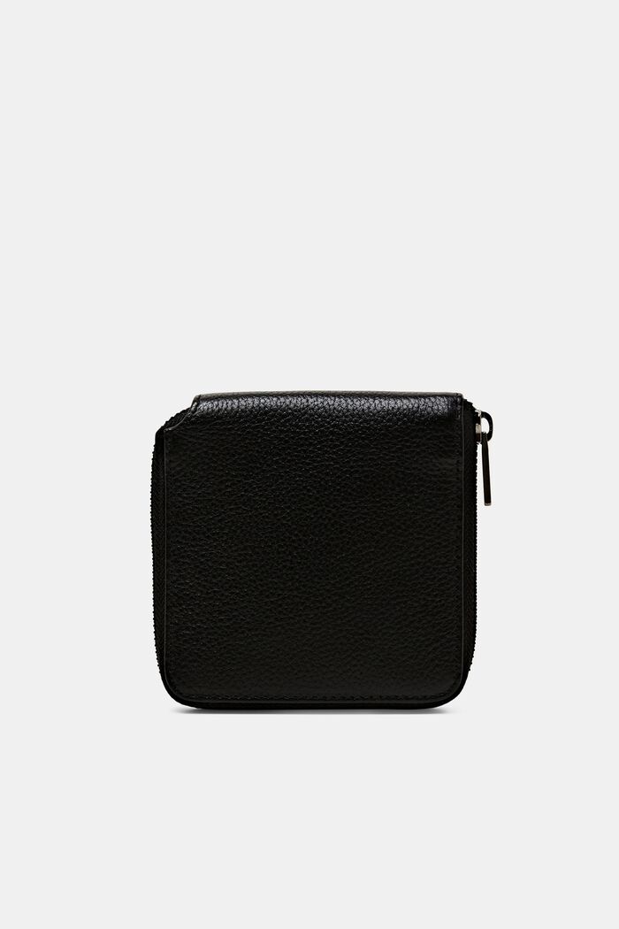 Mały, skórzany portfel, BLACK, detail image number 3