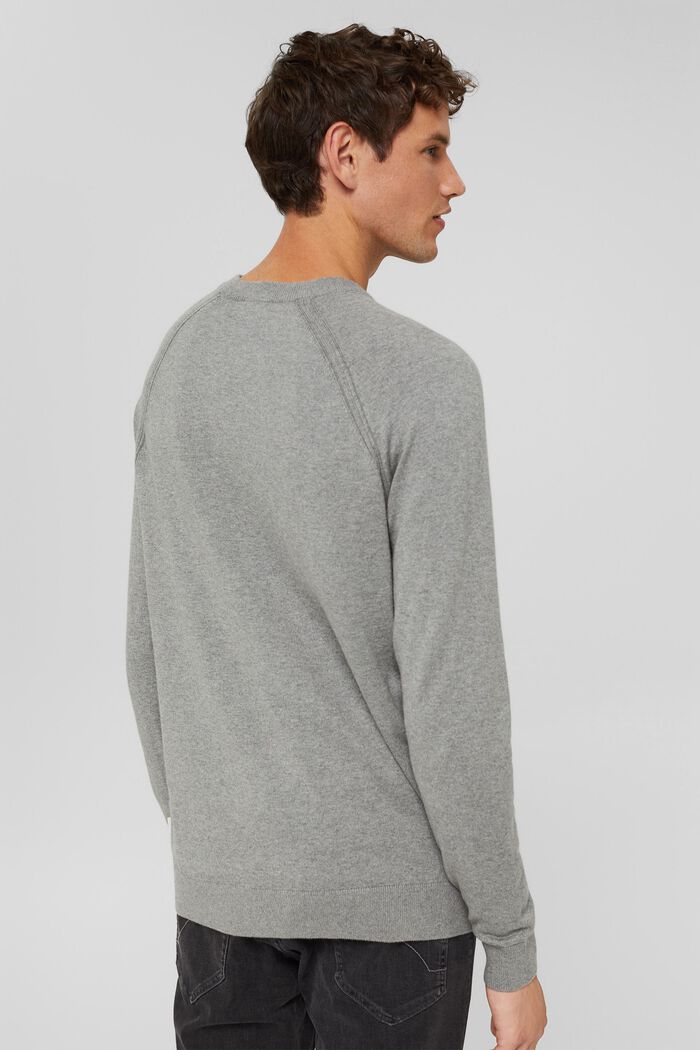 Z kaszmirem: sweter z okrągłym dekoltem, MEDIUM GREY, detail image number 3