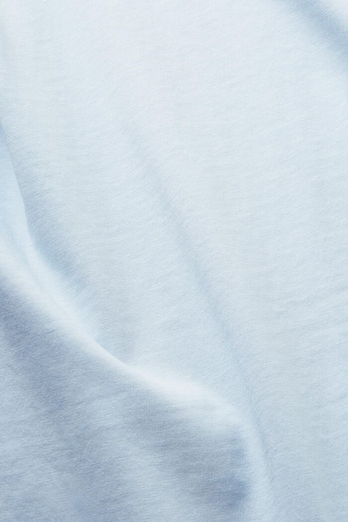 Dżersejowy T-shirt z nadrukiem, 100% bawełny, PASTEL BLUE, detail image number 5