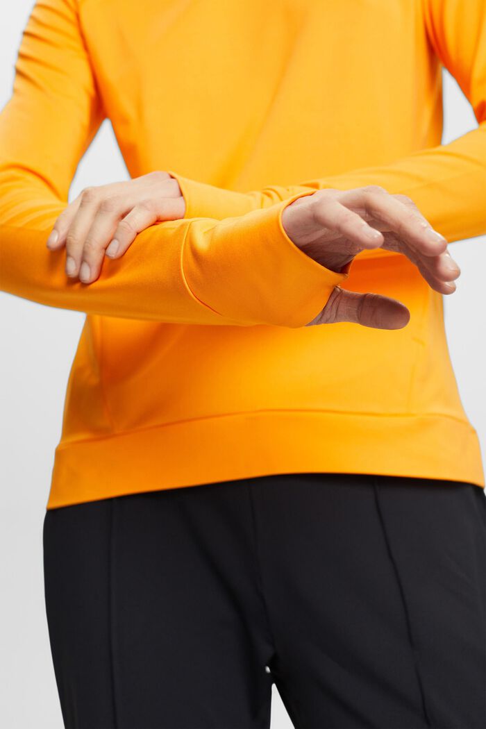 Sportowy top z długim rękawem z technologią E-Dry, GOLDEN ORANGE, detail image number 2