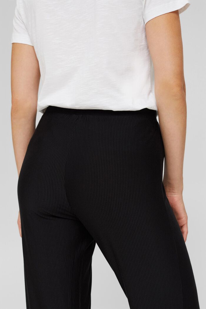 Spodnie od piżamy z koronką, LENZING™ ECOVERO™, BLACK, detail image number 2