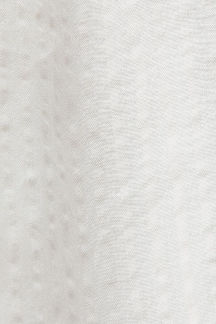 Sukienka midi z paskiem, mieszanka bawełniana, WHITE, detail image number 4