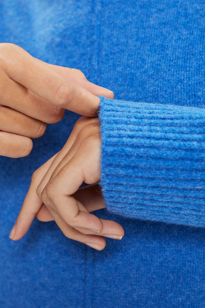 Z wełną: przytulny sweter ze stójką, BRIGHT BLUE, detail image number 0