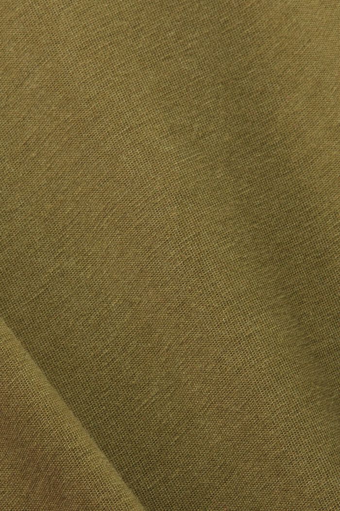 Farbowany po uszyciu T-shirt z jerseyu, 100% bawełna, OLIVE, detail image number 4