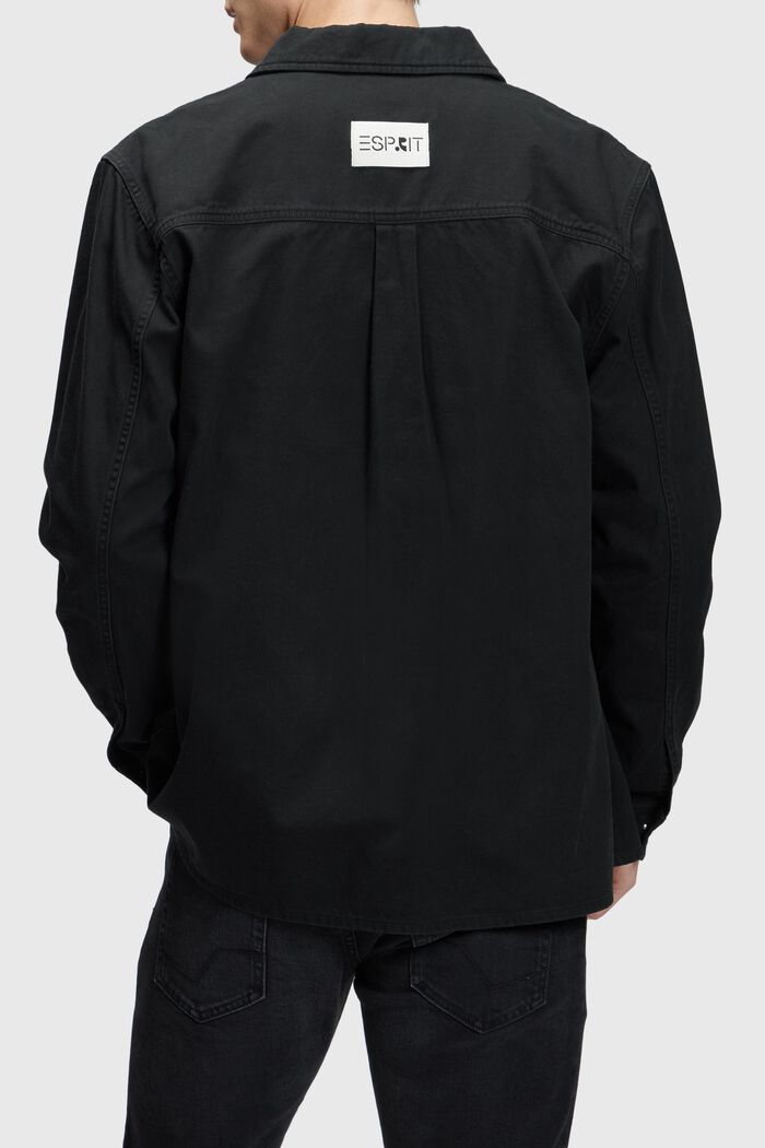 Gruba koszula, fason relaxed fit, BLACK, detail image number 1