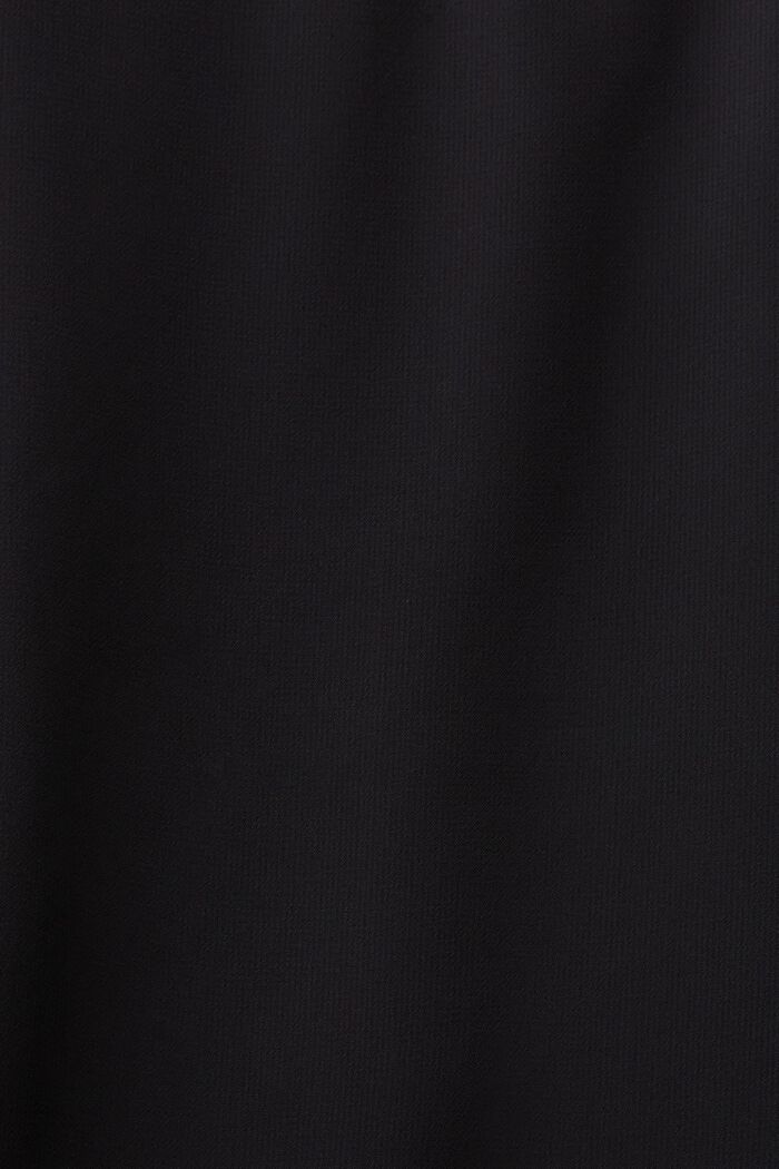Bluzka szyfonowa bez rękawów z baskinką, BLACK, detail image number 4