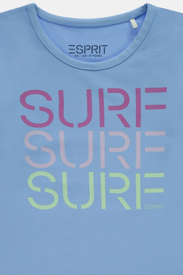 T-shirt z nadrukiem surfingowym, bawełna, BRIGHT BLUE, detail image number 2