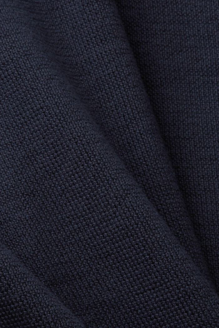 Rozpinany sweter, 100% bawełna, NAVY, detail image number 5