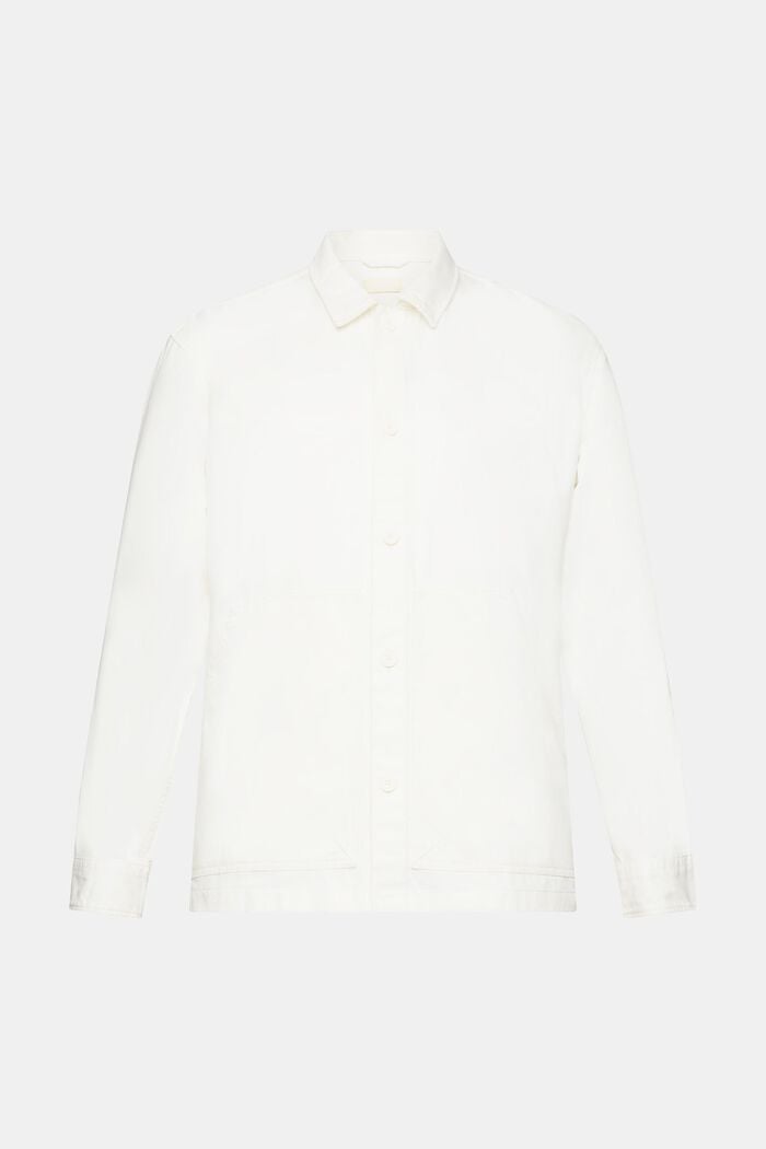 Kurtka koszulowa z bawełny organicznej, OFF WHITE, detail image number 7