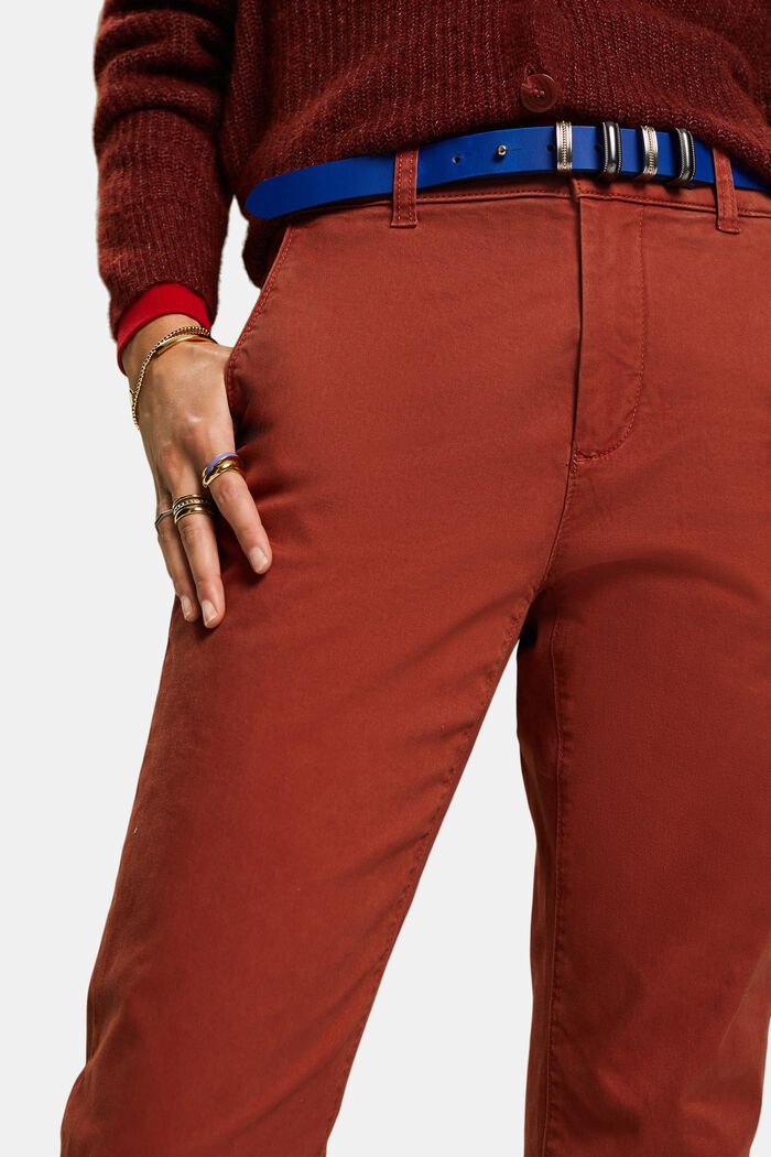 Spodnie chino basic, RUST BROWN, detail image number 1
