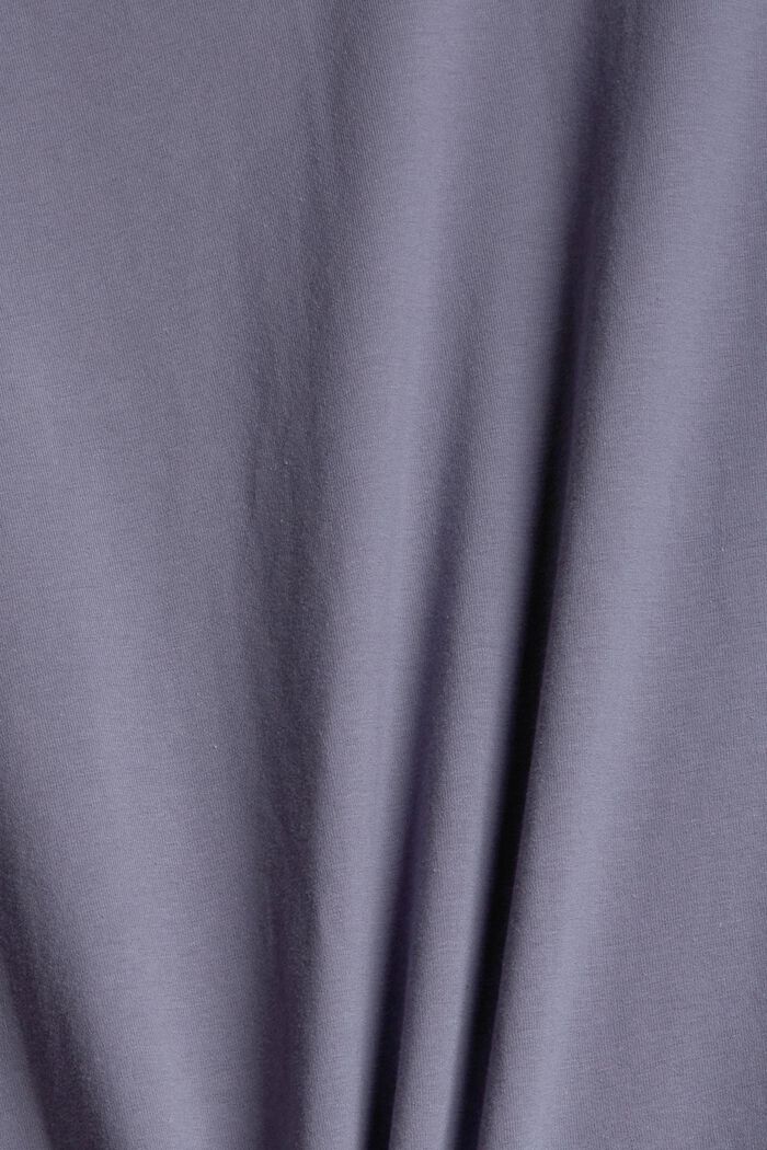 Góra od piżamy z bawełny ekologicznej, GREY BLUE, detail image number 4
