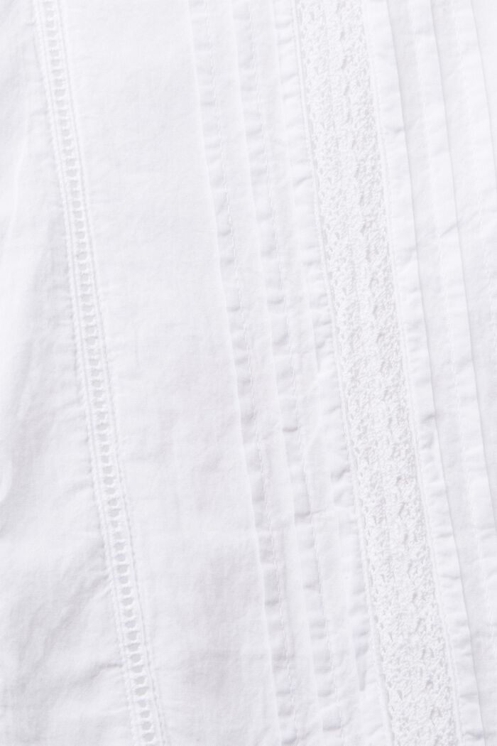 Sukienka z ażurowym haftem angielskim, WHITE, detail image number 1