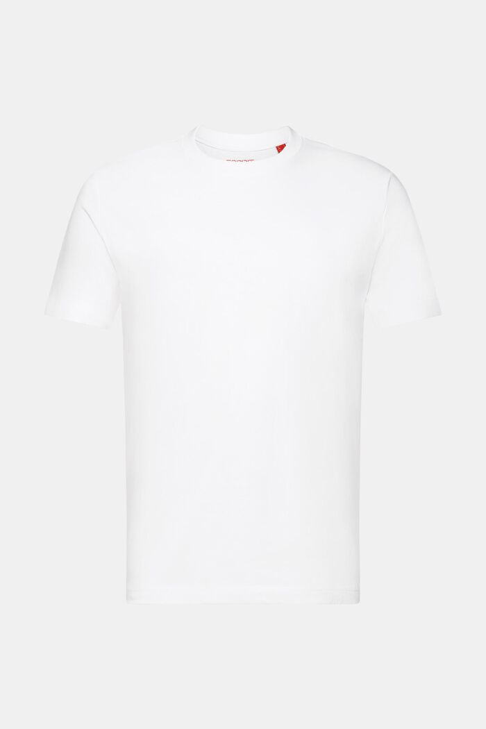 T-shirt z dżerseju z bawełny pima, WHITE, detail image number 7
