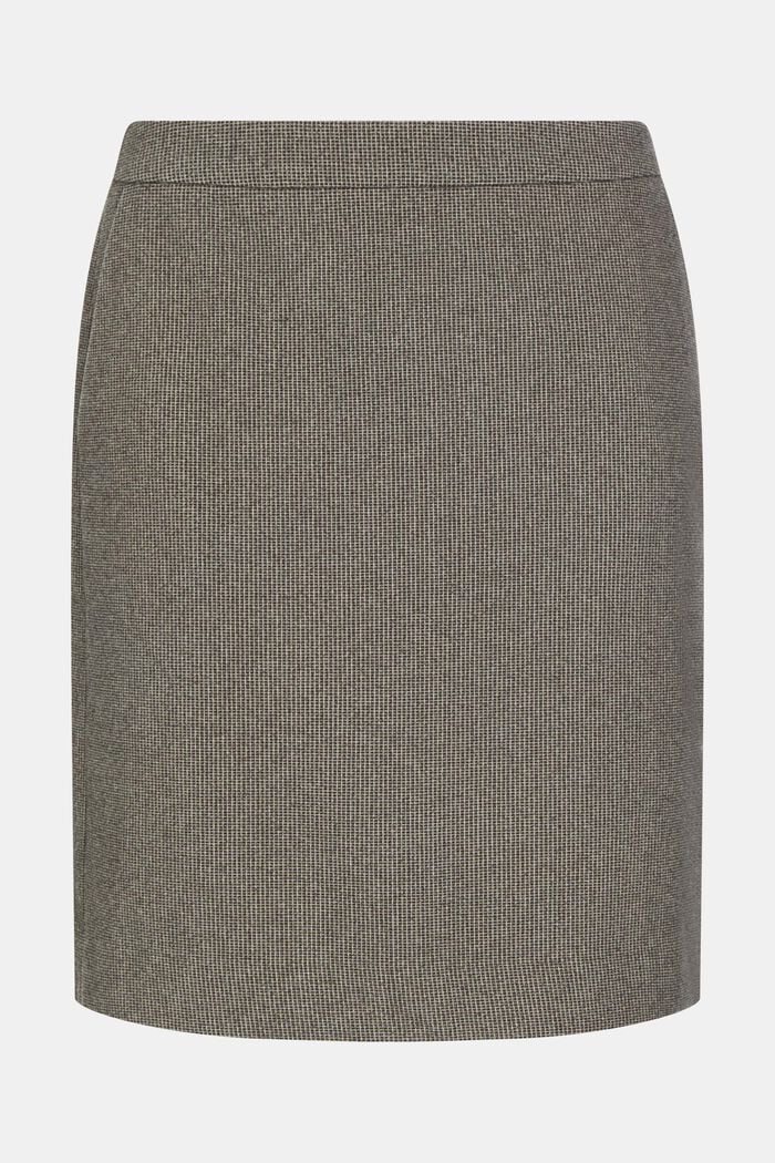 Spódnica mini z dwukolorowym tkanym wzorem