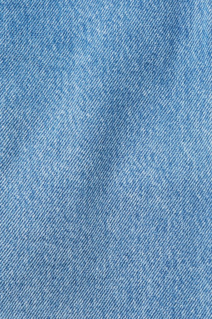 Dżinsowa spódnica mini ze średnim stanem, BLUE LIGHT WASHED, detail image number 5