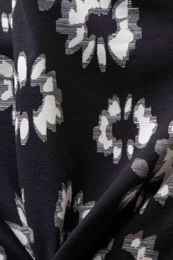 Bluzka z długim rękawem z nadrukiem, BLACK, detail image number 5