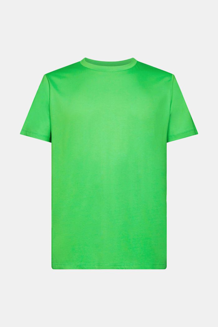 T-shirt z okrągłym dekoltem z dżerseju, GREEN, detail image number 6
