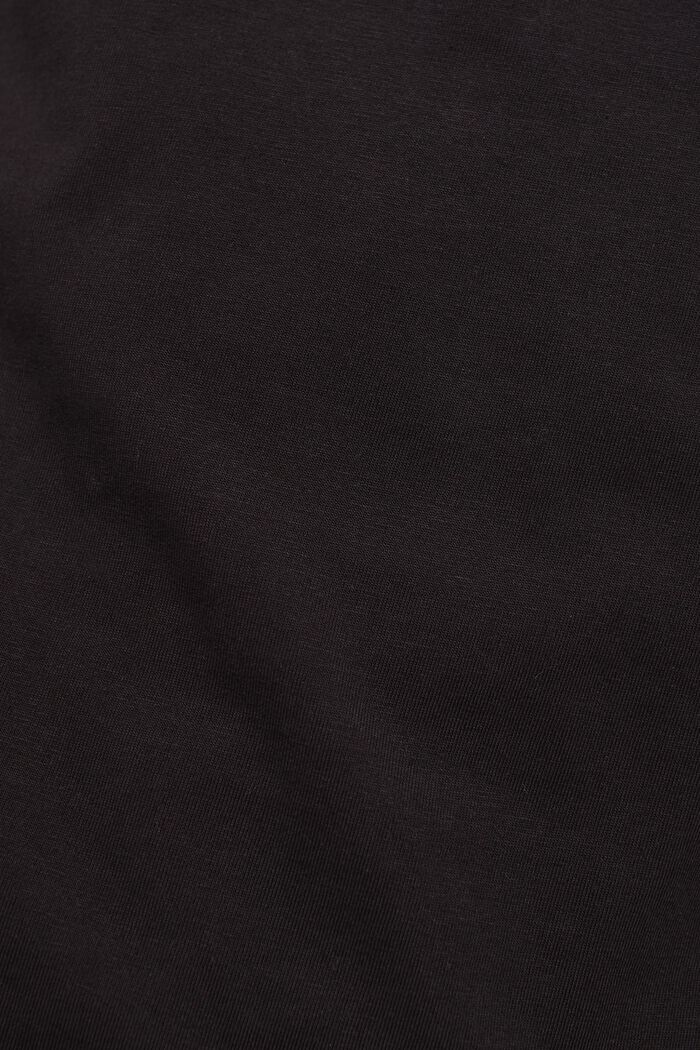 Jerseyowa koszulka z haftem, BLACK, detail image number 1