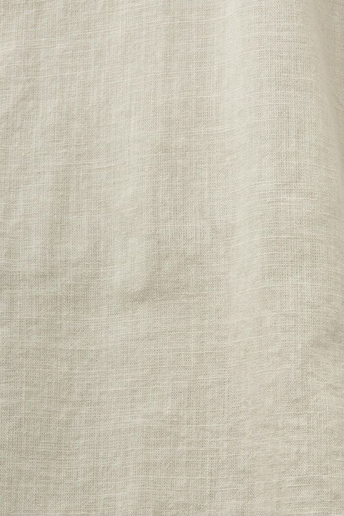Bluzka z krótkim rękawem ze zrównoważonej bawełny, DUSTY GREEN, detail image number 4