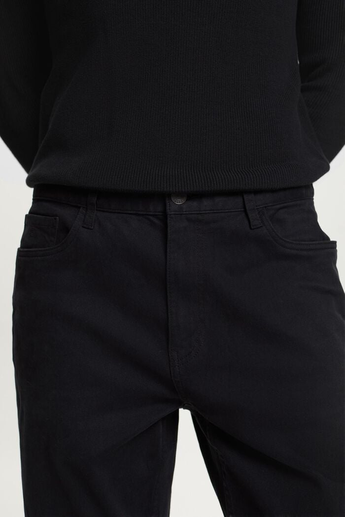 Klasyczne proste spodnie, BLACK, detail image number 2
