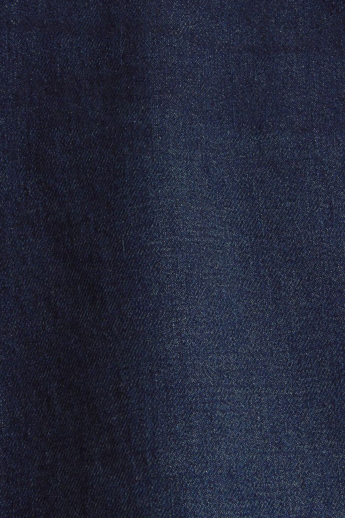 Dżinsowe szorty z bawełny, BLUE DARK WASHED, detail image number 1