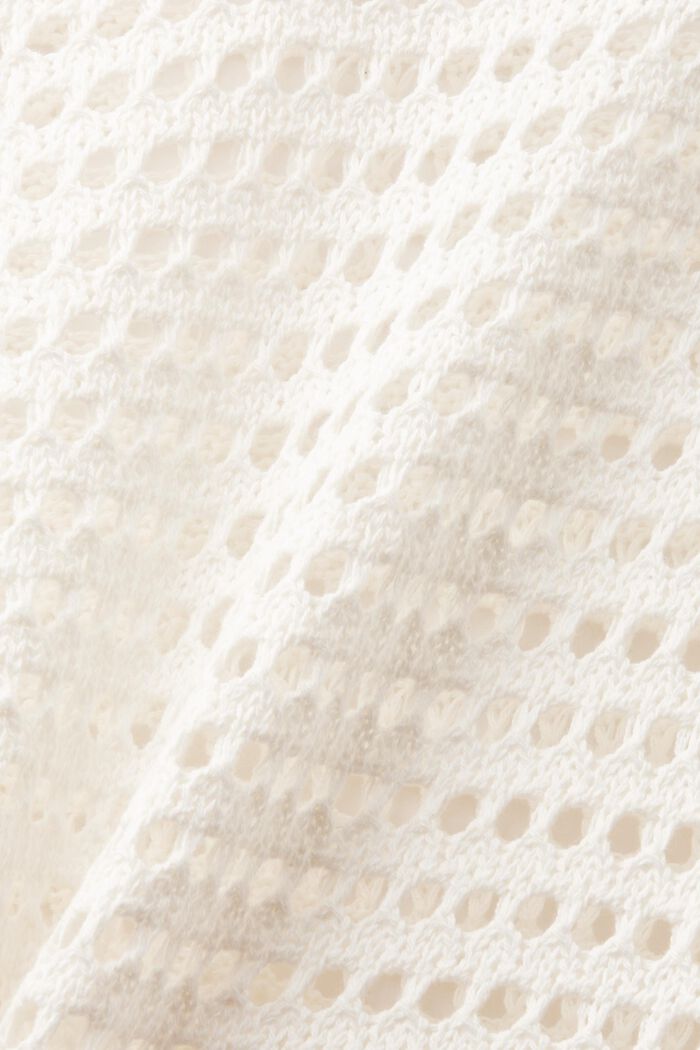 Ażurowa sukienka mini, OFF WHITE, detail image number 6