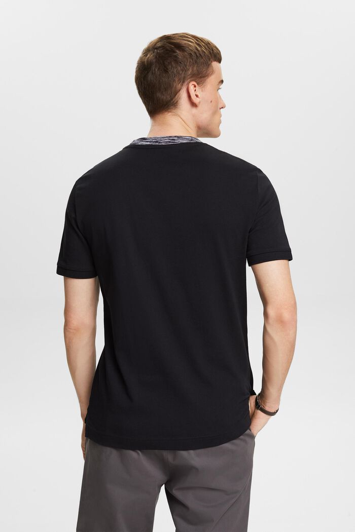 T-shirt w stylu space-dye, BLACK, detail image number 2