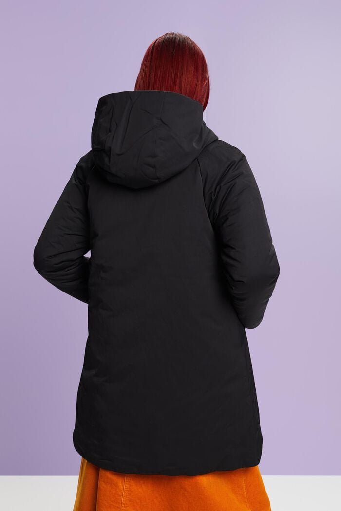 Dwustronny puchowy płaszcz, BLACK, detail image number 4