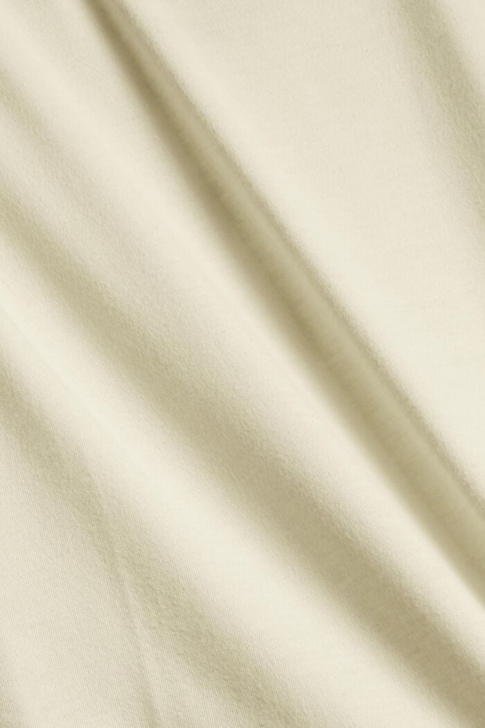 Aksamitna góra od piżamy, 100% bawełny ekologicznej, PASTEL YELLOW, detail image number 4